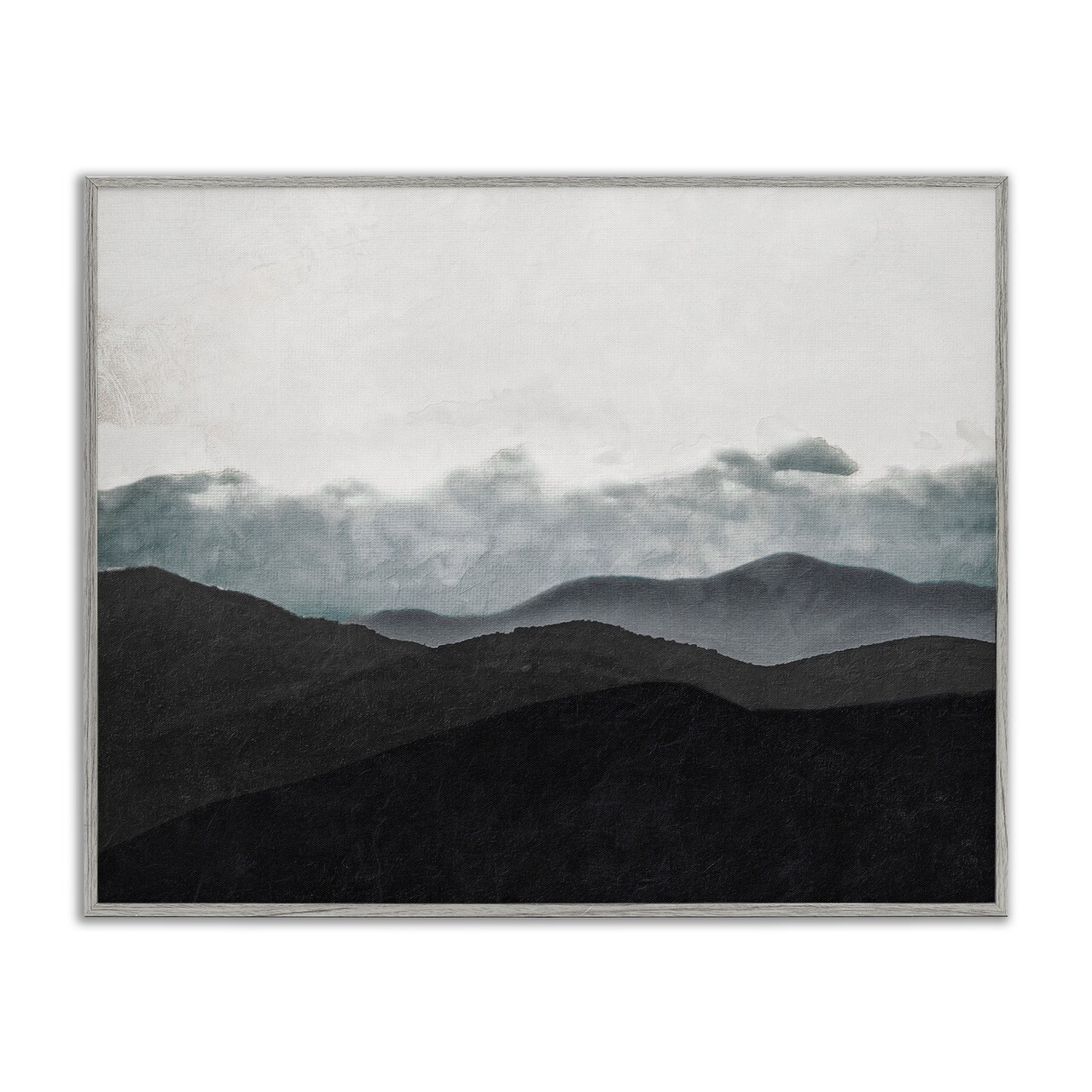 Stupell Industries Layered Foggy Hills Framed Giclee, design by Elizabeth Medley